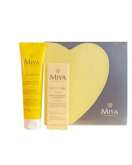 Miya Zestaw pielęgnacyjny: peeling-maska enzymatyczna z witaminą C + serum z witaminą C na przebarwienia 