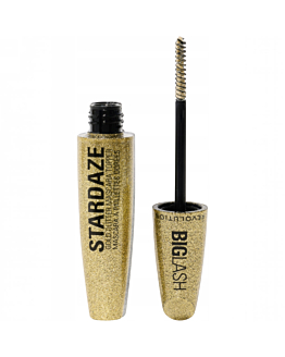 Makeup Revolution Big Lash Stardaze Hair & Brow Glitter Mascara Topper Stardust Gold, 9 g