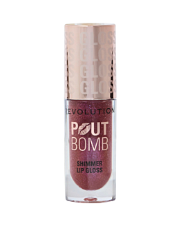 Makeup Revolution Pout Bomb Shimmer Gloss Błyszczyk do ust Berry Lustre, 4,5 ml