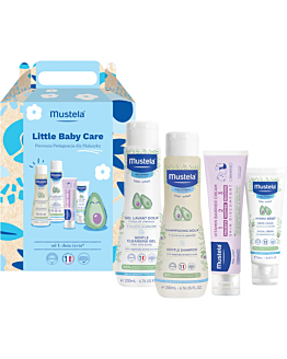 Mustela Zestaw Little Baby Care: Żel  + Szampon + Krem + Krem do przewijania