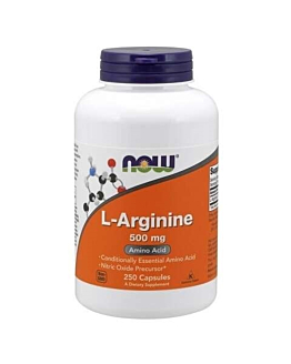 Now Foods L-Arginine 500 mg, 250 Kapsułek