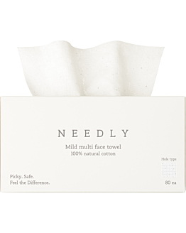 Needly Mild Multi Face Towel, Chusteczki do twarzy, 80 szt