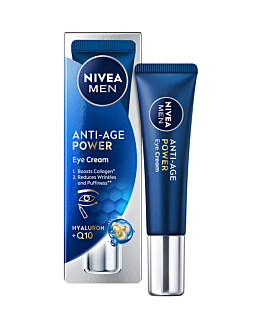 Nivea Men Hyaluron Krem pod oczy przeciwzmarszczkowy, 24h nawilżenia, Anti-Age 15 ml