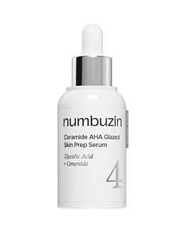 Numbuzin No.4 Ceramide AHA Glazed Skin Prep, Serum wygładzająco-nawilżające, 30 ml