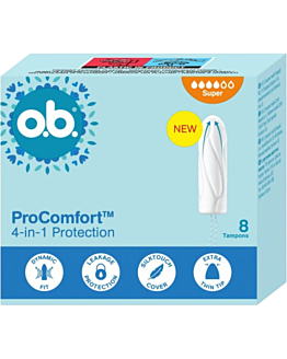 O.B. ProComfort Super tampony, 8 szt.