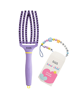 Olivia Garden Fingerbrush Care Iconic Boar&Nylon, Snuggle Purple 
