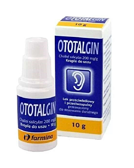 Ototalgin 20%, Krople do uszu 10 g