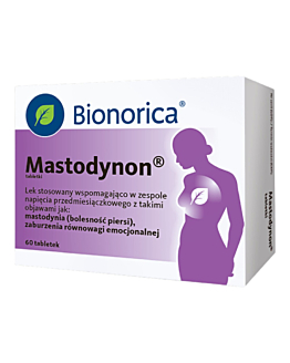 Mastodynon Lek stosowany wspomagająco w zespole napięcia przedmiesiączkowego, 60 tabl.