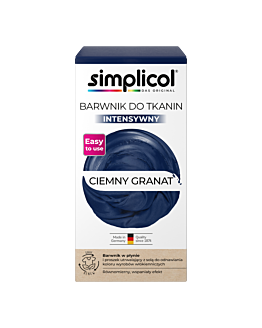 Simplicol Barwnik do tkanin intensywny, Ciemny Granat 