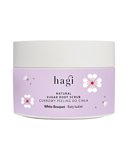 Hagi Biały Bukiet Naturalny peeling cukrowy do ciała, 200 g