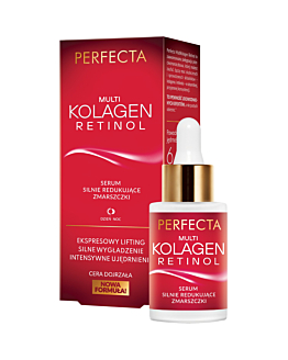 Perfecta Multikolagen + Retinol Przeciwzmarszczkowe serum wyrównujące koloryt