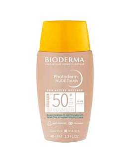 Bioderma Photoderm Nude Touch Ochronny podkład mineralny SPF 50+, Ciemny