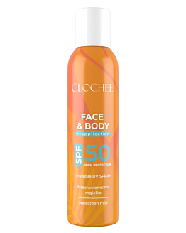 Clochee Przeciwsłoneczna mgiełka ochronna do ciała i twarzy, SPF50 