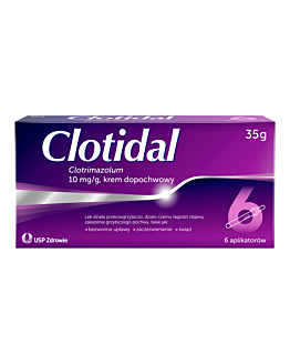 Clotidal Krem 1% 35 g+ 6 aplikatorow