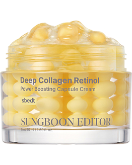 Sungboon Editor Deep Collagen Retinol Power Boosting Capsule Cream, Przeciwzmarszczkowy i ujędrniający krem do twarzy, 50 ml