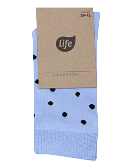 Life Calzini in cotone Hipster con motivo Dots taglia 35-38