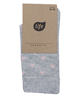 Life Skarpety bawełniane Hipster wzór Stars Grey, rozm. 39-43