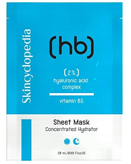 Skincyclopedia Maschera in Tessuto con Acido Ialuronico e Vitamina B5 20 ml