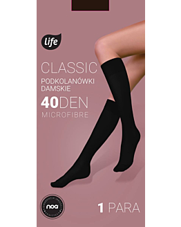 Life Podkolanówki Classic MF 40 den 1 para