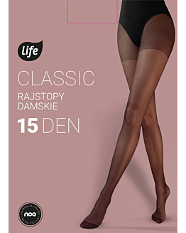 Life Rajstopy Classic 15 den nero, rozm.4