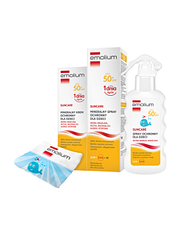 Emolium Suncare Set Crema SPF50 + Spray SPF50 + Spray Bambini + Asciugamano