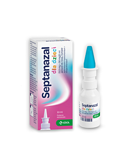 Septanazal dla dzieci (0,5 mg + 50 mg)/1 ml aerozol do nosa