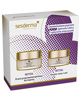 Sesderma zestaw świąteczny Retisil: Krem przeciwstarzeniowy 50ml + Kontur oczu 30ml