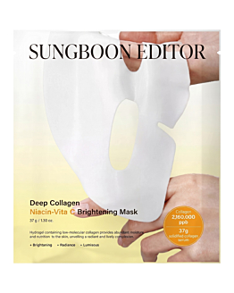 Sungboon Editor Deep Collagen Niacin-Vita C Brightening Mask, Rozświetlająca maska hydrożelowa do twarzy, 37 g