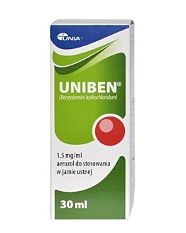 Uniben, Aerozol do gardła 30 ml