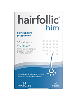 Vitabiotics Hairfollic Him Suplement diety wspierający zdrowe włosy, Tabletki