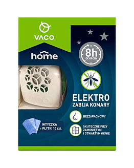 Vaco Home Elektro + Płytki na komary, 10 szt. 