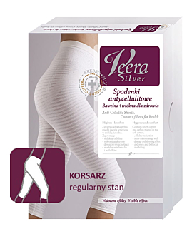 Veera Silver Spodenki antycellulitowe, fason Korsarz, Stan Regular, rozm. M