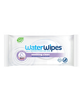 WaterWipes  Soothing Clean Chusteczki nawilżane dla dzieci z ekstraktem z lawendy 60 szt.