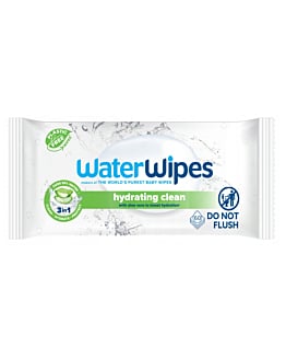 WaterWipes Hydrating Clean Chusteczki nawilżane dla dzieci z ekstraktem z aloesu 60 szt.