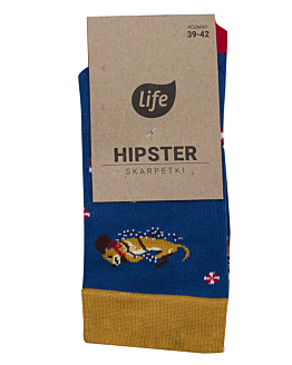 Life Skarpetki Hipster wzór Jamniki, rozm.35-38