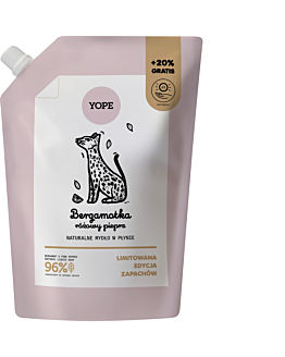 Yope Mydło w płynie Bergamotka/Różowy Pieprz Refill, 600 ml