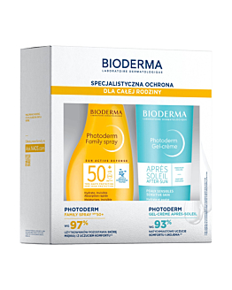 Bioderma Photoderm Set: spray protettivo Family SPF 50+ + gel-crema idratante doposole