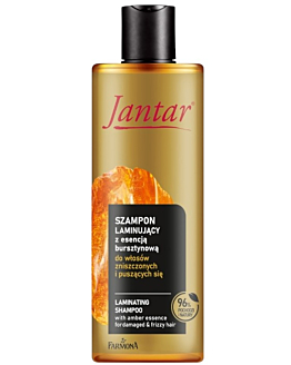 Jantar Shampoo laminante per capelli danneggiati e crespi con essenza d’ambra