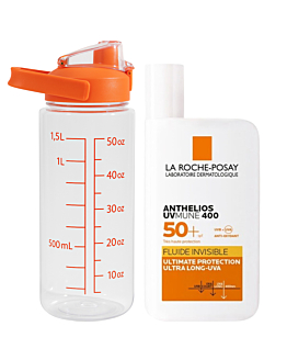 La Roche-Posay Zestaw: Anthelios UV Mune Niewidoczny fluid SPF50+ 50ml + Bidon