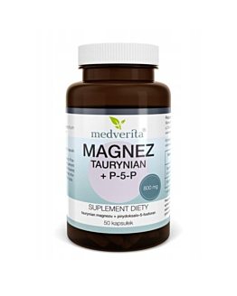 Medverita Magnez Taurynian + P5P 50 kapsułek