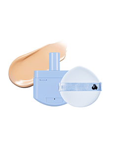 UNLEASHIA - Babe Skin Baby Blue Cushion Re-Feel 22N Mellow SPF 40 PA++, Uzupełnienie do podkładu w formie cushion, 15 g