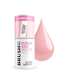 BrushUp! Rubber Base baza hybrydowa do paznokci Nothing To Hide, 5g