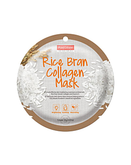 Purederm Rice Bran Collagen Mask maseczka kolagenowa w płacie Ryż, 18g