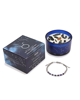 Ancient Wisdom Świeca Zodiak z Bransoletką z Kamieni - Byk
