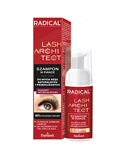 Farmona Radical Lash Architect szampon w piance do mycia rzęs naturalnych i przedłużanych, 50ml