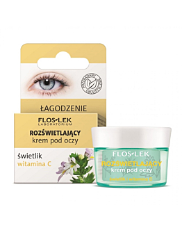 Floslek Rozświetlający krem pod oczy ze świetlikiem i witaminą C, 15ml