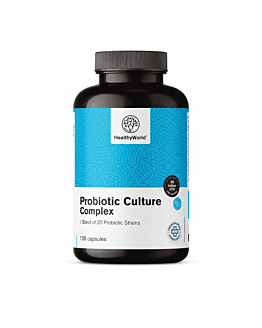 Healthy World Probiotic Culture - kompleks kultur mikrobakteryjnych, 120 kaps.