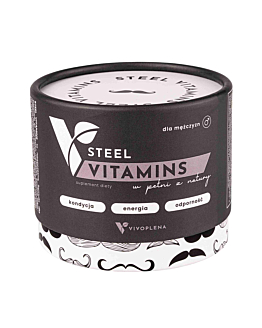 Vivoplena Steel Vitamins witaminy dla mężczyzn energia magnez, 60 kapsułek