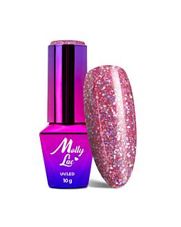 MollyLac Born To Glow Lakier Hybrydowy UV LED Nr 572 70's Glam 10 g