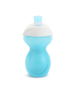 Munchkin Kubek treningowy z ustnikiem odpornym na gryzienie,niebieski, 296 ml
